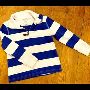 J. Crew/crewcuts half zip cotton popover